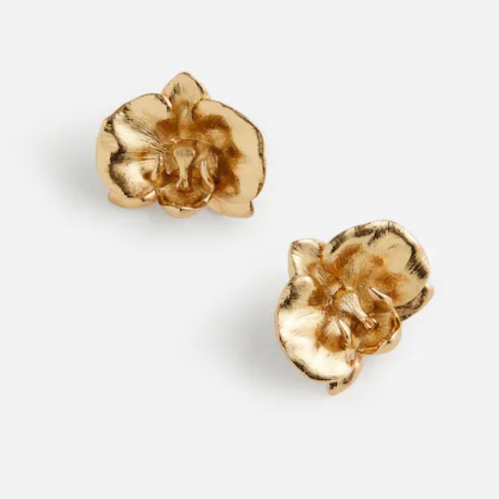 Madewell Orchid Statement Stud Earrings